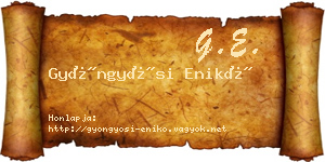 Gyöngyösi Enikő névjegykártya