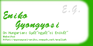 eniko gyongyosi business card